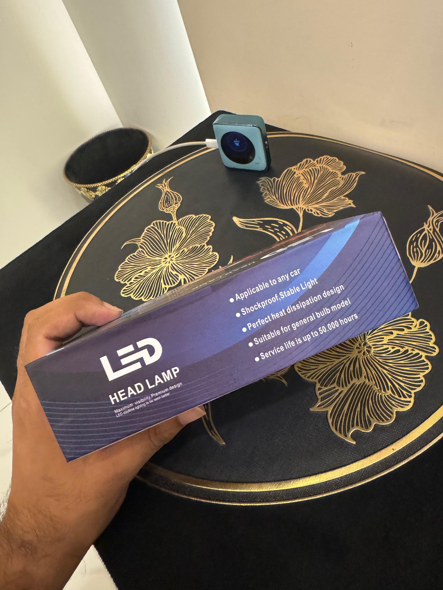 🚗 6-in-1 Multi-Color LED Car Headlight with Flasher – Stylish, Safe & Brightest